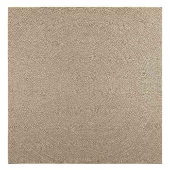 Teppich ZIZUR Beige 200x200 cm Jute-Optik Indoor und Outdoor