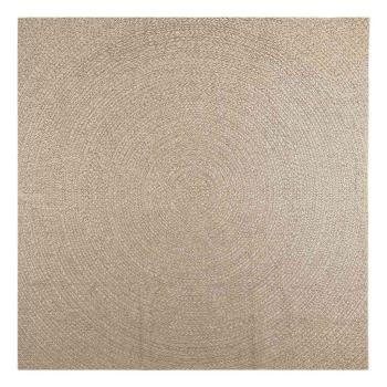 Teppich ZIZUR Beige 240x240 cm Jute-Optik Indoor und Outdoor