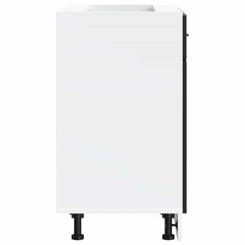 Küchenunterschrank Porto Schwarz Holzwerkstoff