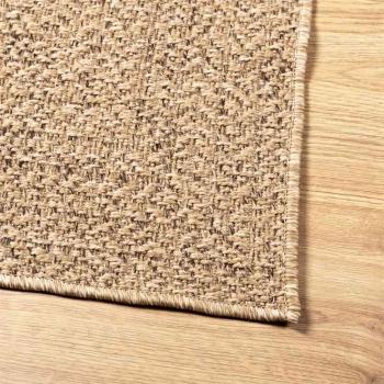 Teppich ZIZUR Beige 100x200 cm Jute-Optik Indoor und Outdoor