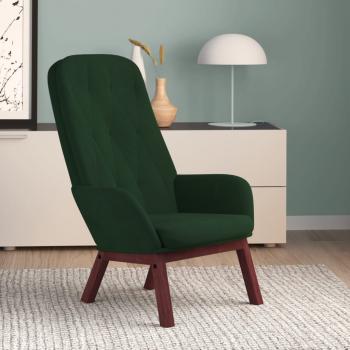 ARDEBO.de - Relaxsessel Dunkelgrün Samt