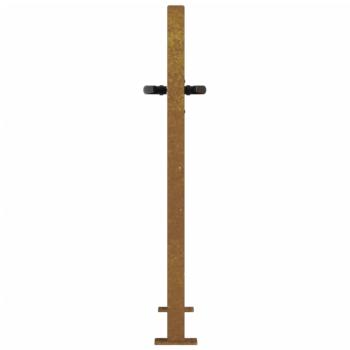 Gartentor 105x80 cm Cortenstahl Quadratisches Design
