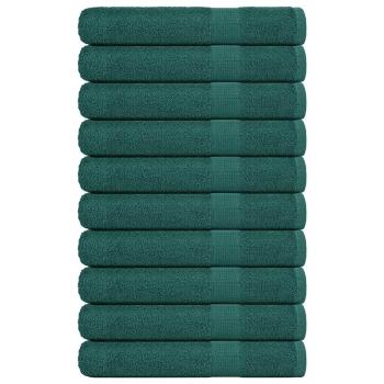 ARDEBO.de - Saunatücher 10 Stk. Grün 80x200 cm 360 g/m² 100% Baumwolle