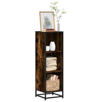 ARDEBO.de - Bücherregal Räuchereiche 33,5x33x107,5 cm Holzwerkstoff