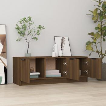 TV-Schrank Braun Eichen-Optik 102x35x36,5 cm Holzwerkstoff