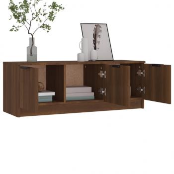 TV-Schrank Braun Eichen-Optik 102x35x36,5 cm Holzwerkstoff