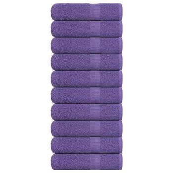 ARDEBO.de - Duschtücher 10 Stk. Lila 70x140 cm 360 g/m² 100% Baumwolle
