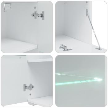 5-tlg. Wohnwand mit LED-Beleuchtung Artisan-Eiche Holzwerkstoff