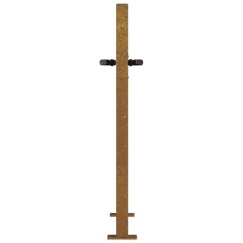 Gartentor 105x80 cm Cortenstahl Bambus-Design