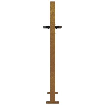 Gartentor 105x80 cm Cortenstahl Bambus-Design