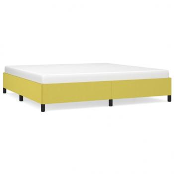 ARDEBO.de - Bettgestell ohne Matratze Grün 200x200 cm Stoff