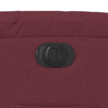 Relaxsessel Elektrisch Weinrot Stoff