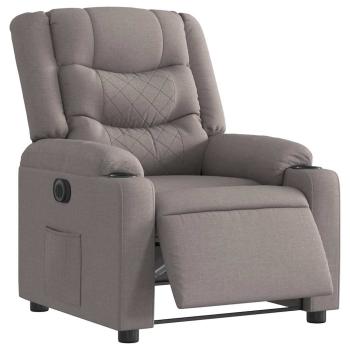 ARDEBO.de - Relaxsessel Elektrisch Taupe Stoff