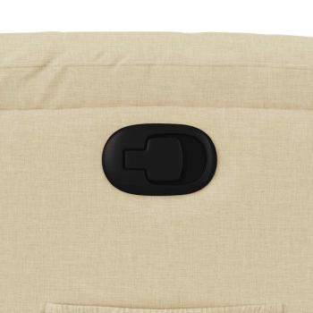 Relaxsessel mit Aufstehhilfe Creme Stoff