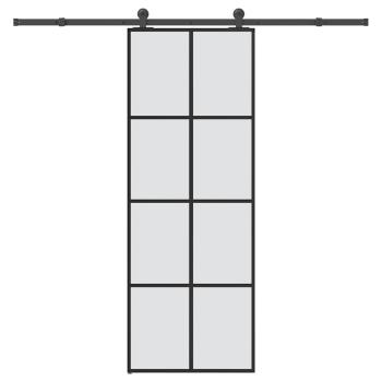 ARDEBO.de - Schiebetür mit Beschlag 76x205 cm ESG-Glas & Aluminium