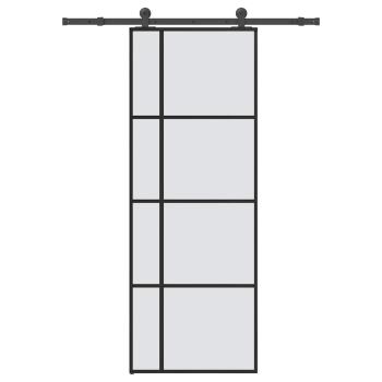 ARDEBO.de - Schiebetür mit Beschlag 76x205 cm ESG-Glas & Aluminium