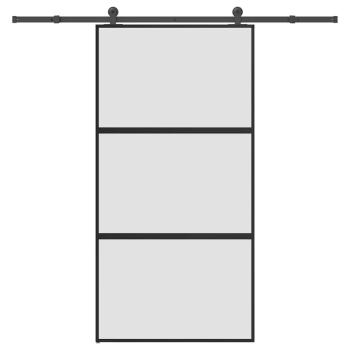 ARDEBO.de - Schiebetür mit Beschlag 102,5x205 cm Hartglas & Aluminium