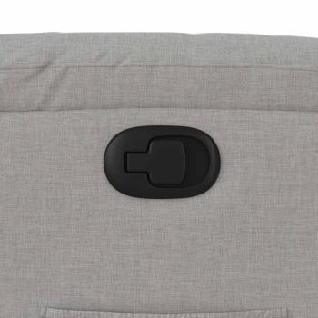 Relaxsessel mit Aufstehhilfe Wolkengrau Stoff