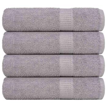 ARDEBO.de - Duschtücher 4 Stk. Grau 70x140 cm 360 g/m² 100% Baumwolle