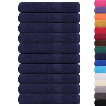 Saunatücher 10 Stk. Marineblau 80x200cm 360 g/m² 100% Baumwolle
