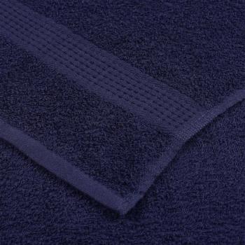 Saunatücher 10 Stk. Marineblau 80x200cm 360 g/m² 100% Baumwolle
