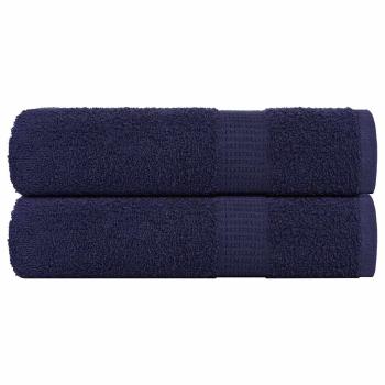 ARDEBO.de - Duschtücher 2 Stk. Marineblau 70x140 cm 360 g/m² 100% Baumwolle