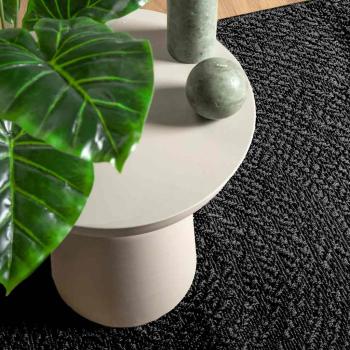 ARDEBO.de - Teppich ZIZUR Anthrazit 140x200cm Jute-Optik Indoor und Outdoor