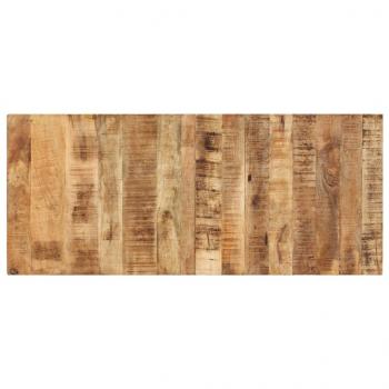 ARDEBO.de - Tischplatte 140x60x(2,5-2,7) cm Raues Mangoholz