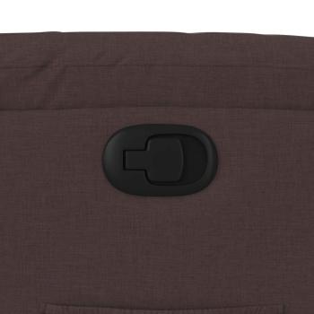 Relaxsessel mit Aufstehhilfe Dunkelbraun Stoff