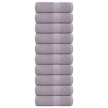ARDEBO.de - Seiftücher 10 Stk. Grau 30x30 cm 360 g/m² 100% Baumwolle