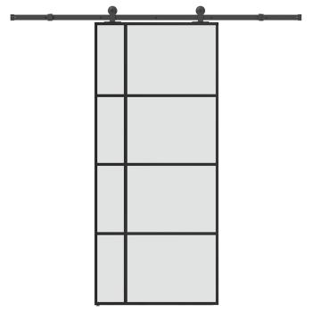 ARDEBO.de - Schiebetür mit Beschlag 90x205 cm ESG-Glas & Aluminium