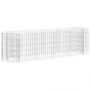 Gabionen-Hochbeet Verzinktes Eisen 190x50x50 cm