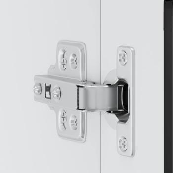 Küchen-Hängeschrank mit Glastür Porto Schwarz