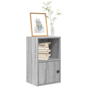 ARDEBO.de - Bücherregal Grau Sonoma 31x24x52 cm Holzwerkstoff