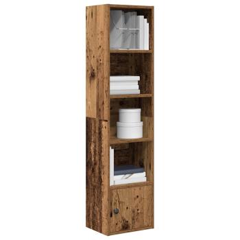 ARDEBO.de - Bücherregal Altholz-Optik 31x24x127 cm Holzwerkstoff