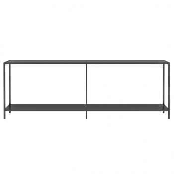Konsolentisch Schwarz 220x35x75,5 cm Hartglas