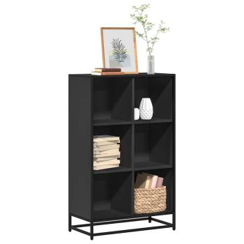 ARDEBO.de - Bücherregal Schwarz 65,5x33x107,5 cm Holzwerkstoff