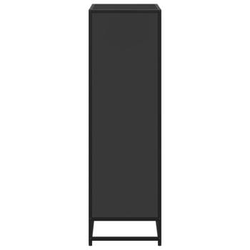 Bücherregal Schwarz 65,5x33x107,5 cm Holzwerkstoff