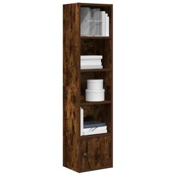 ARDEBO.de - Bücherregal Räuchereiche 31x24x127 cm Holzwerkstoff