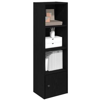 ARDEBO.de - Bücherregal Schwarz Eichen-Optik 31x24x102 cm Holzwerkstoff