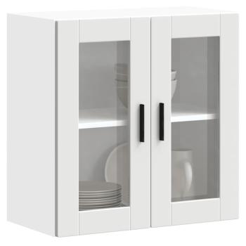 ARDEBO.de - Küchen-Hängeschrank mit Glastür Porto Weiß