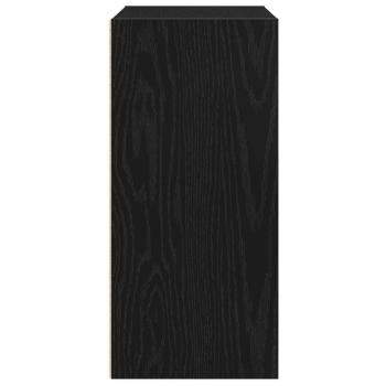 Bücherregal Schwarz Eichen-Optik 31x24x52 cm Holzwerkstoff