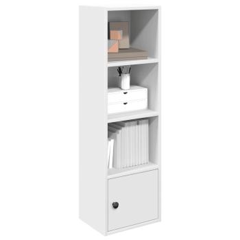 ARDEBO.de - Bücherregal Weiß 31x24x102 cm Holzwerkstoff