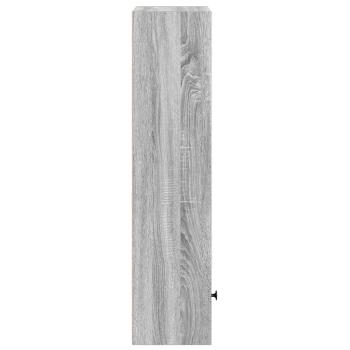 Bücherregal Grau Sonoma 31x24x102 cm Holzwerkstoff
