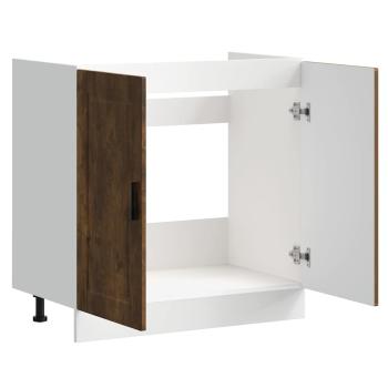 Spülenunterschrank Porto Räuchereiche 80x46x81,5 cm