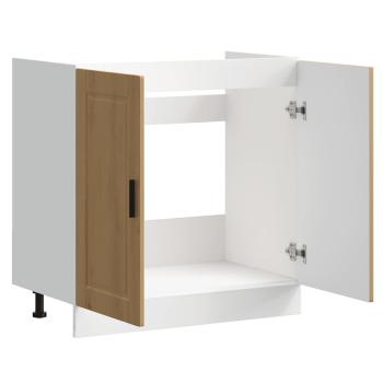 Spülenunterschrank Porto Artisan-Eiche 80x46x81,5 cm