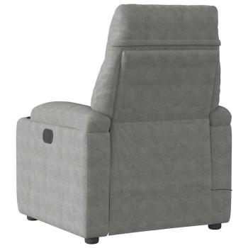 ARDEBO.de - Massagesessel Dunkelgrau Mikrofasergewebe