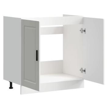 Spülenunterschrank Porto Weiß 80x46x81,5 cm Holzwerkstoff