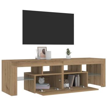 TV-Schrank mit LED Artisan-Eiche 140x36,5x40 cm Holzwerkstoff