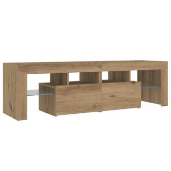 TV-Schrank mit LED Artisan-Eiche 140x36,5x40 cm Holzwerkstoff